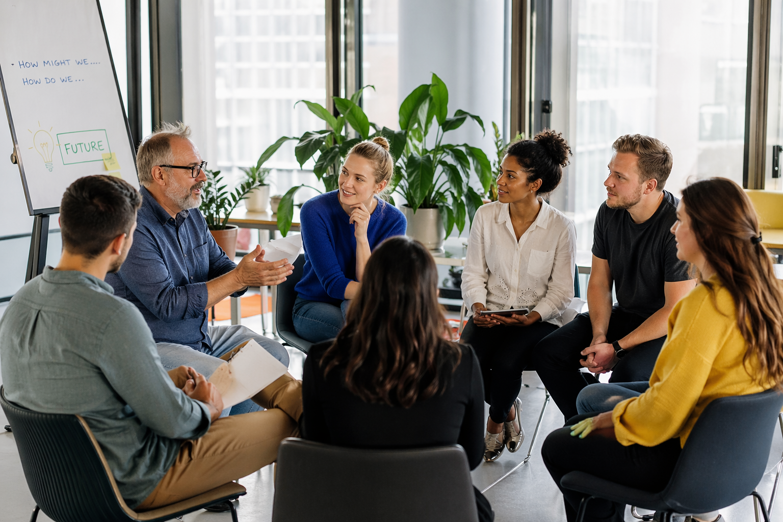 Gruppe in einer Organisation, Schule oder Schulungssituation